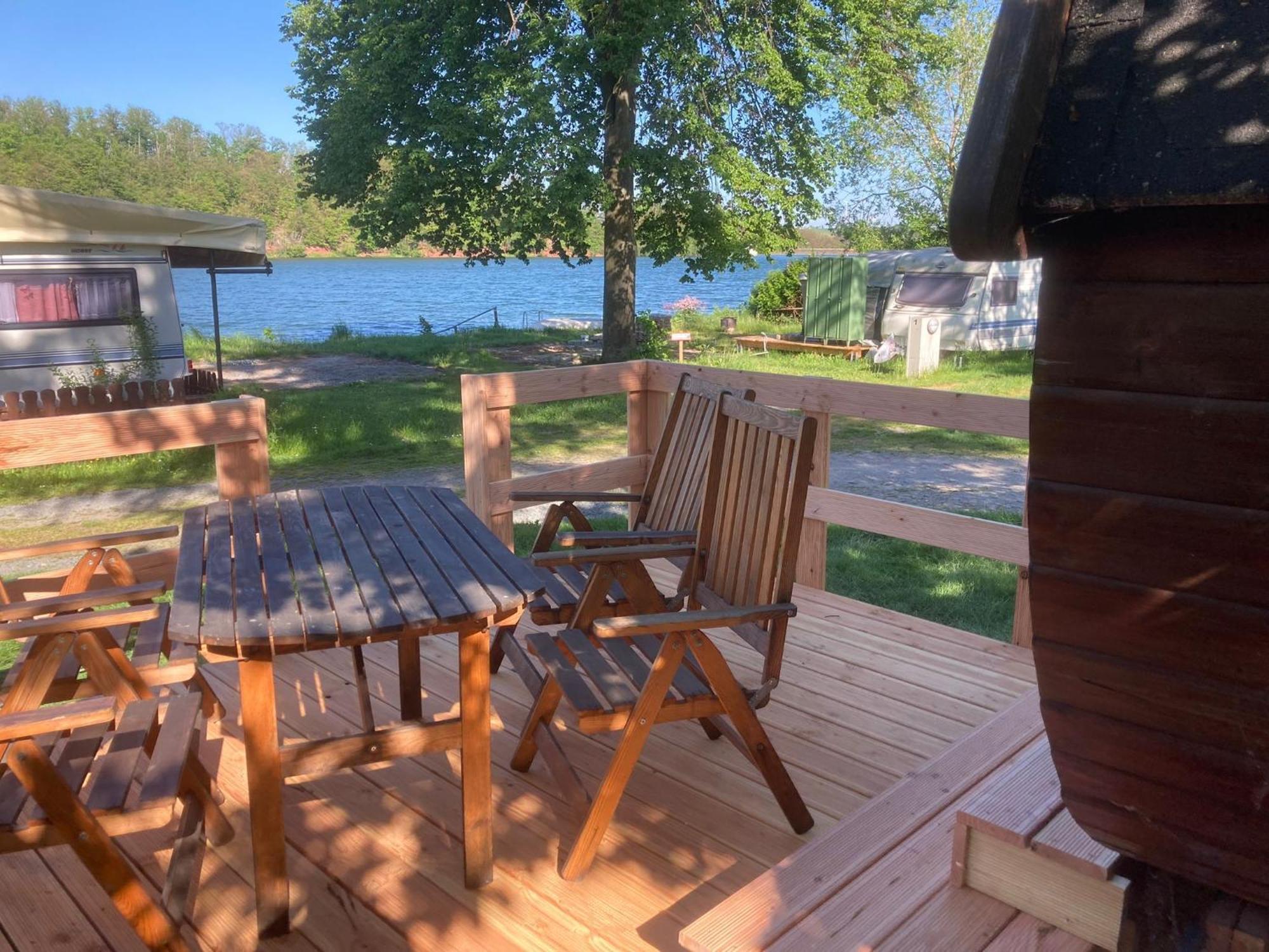 Campingplatz Koberbachtalsperre - Campingfass Mieten Langenbernsdorf Kültér fotó