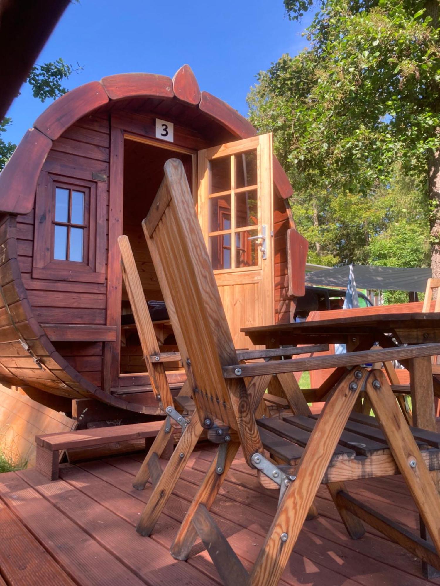 Campingplatz Koberbachtalsperre - Campingfass Mieten Langenbernsdorf Kültér fotó