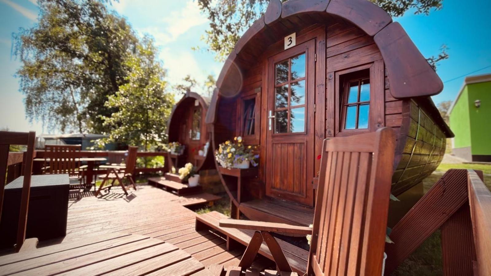 Campingplatz Koberbachtalsperre - Campingfass Mieten Langenbernsdorf Kültér fotó