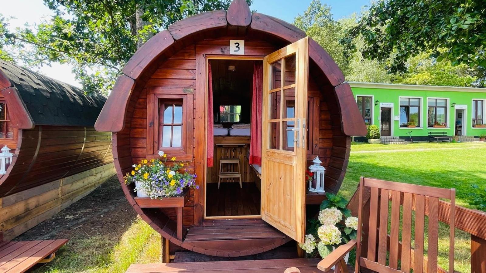 Campingplatz Koberbachtalsperre - Campingfass Mieten Langenbernsdorf Kültér fotó
